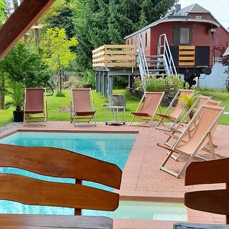 Eisenbahnromantik im Urlaub Heinsdorfergrund Exterior foto