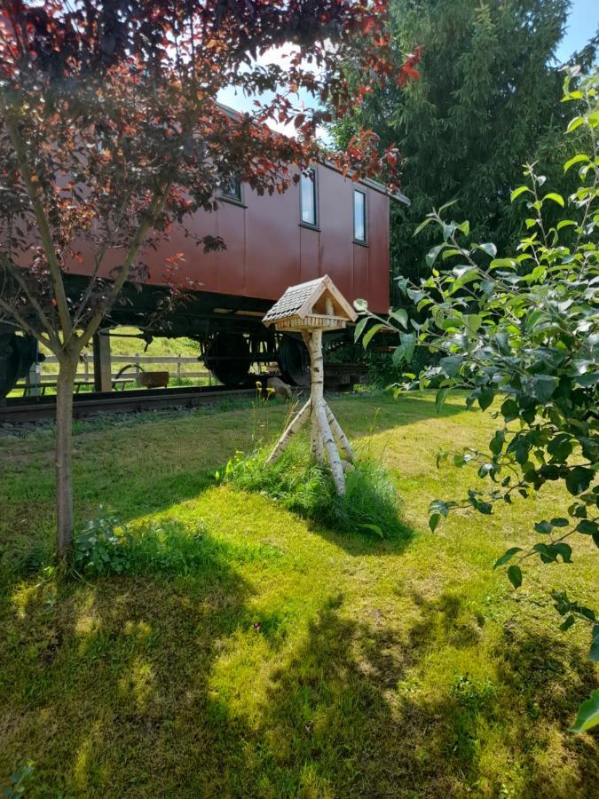 Eisenbahnromantik im Urlaub Heinsdorfergrund Exterior foto