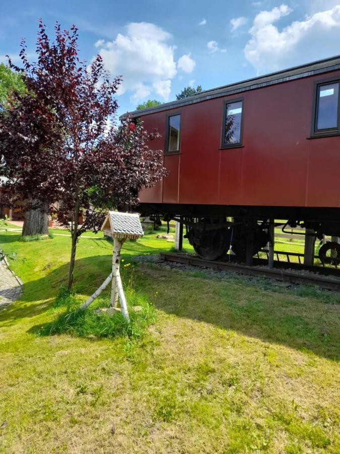 Eisenbahnromantik im Urlaub Heinsdorfergrund Exterior foto